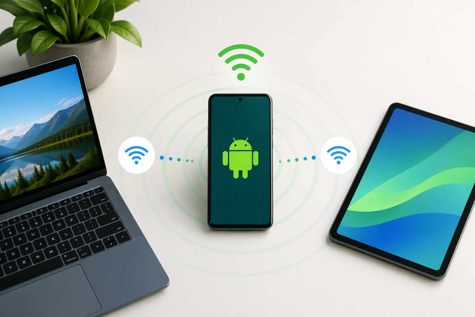 Internetdelning från Android